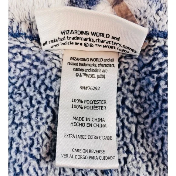 HARRY POTTER • Blue 2-Piece Fleece Jogger Pajama Lounge Set, XL - Picture 15 of 16